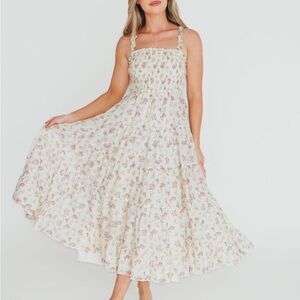 Worth Collective Floral Midi Dress